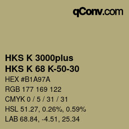 カラーコード: HKS K 3000plus - HKS K 68 K-50-30 | qconv.com