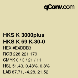 カラーコード: HKS K 3000plus - HKS K 69 K-30-0 | qconv.com