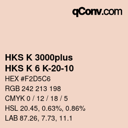 カラーコード: HKS K 3000plus - HKS K 6 K-20-10 | qconv.com