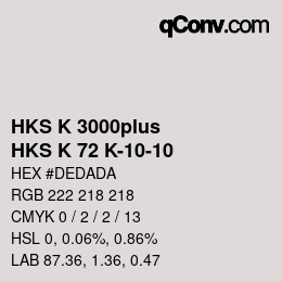 カラーコード: HKS K 3000plus - HKS K 72 K-10-10 | qconv.com