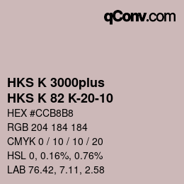 カラーコード: HKS K 3000plus - HKS K 82 K-20-10 | qconv.com
