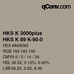 Farbcode: HKS K 3000plus - HKS K 89 K-90-0 | qconv.com