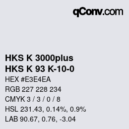 カラーコード: HKS K 3000plus - HKS K 93 K-10-0 | qconv.com