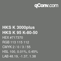 カラーコード: HKS K 3000plus - HKS K 95 K-80-50 | qconv.com