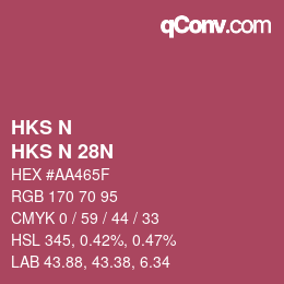 Farbcode: HKS N - HKS N 28N | qconv.com