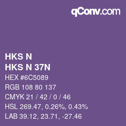 Farbcode: HKS N - HKS N 37N | qconv.com