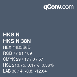 カラーコード: HKS N - HKS N 38N | qconv.com