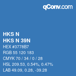 カラーコード: HKS N - HKS N 39N | qconv.com