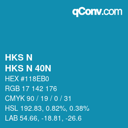 Code couleur: HKS N - HKS N 40N | qconv.com
