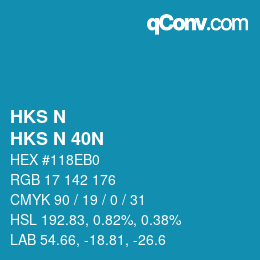 Code couleur: HKS N - HKS N 40N | qconv.com