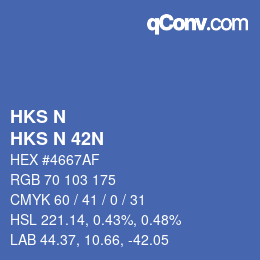 Farbcode: HKS N - HKS N 42N | qconv.com