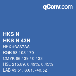 Código de color: HKS N - HKS N 43N | qconv.com