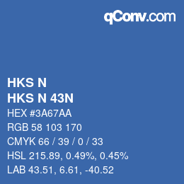 Código de color: HKS N - HKS N 43N | qconv.com