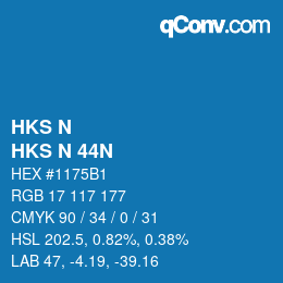 カラーコード: HKS N - HKS N 44N | qconv.com