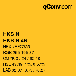 カラーコード: HKS N - HKS N 4N | qconv.com