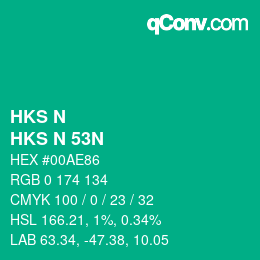 カラーコード: HKS N - HKS N 53N | qconv.com