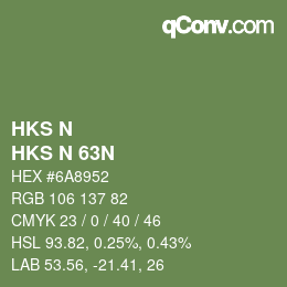 颜色代码: HKS N - HKS N 63N | qconv.com