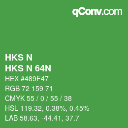 Código de color: HKS N - HKS N 64N | qconv.com
