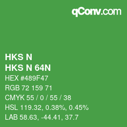 Código de color: HKS N - HKS N 64N | qconv.com