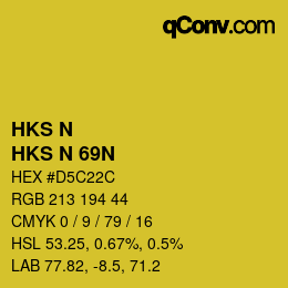 Código de color: HKS N - HKS N 69N | qconv.com