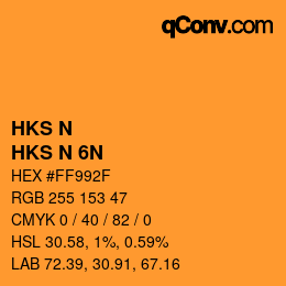 Código de color: HKS N - HKS N 6N | qconv.com