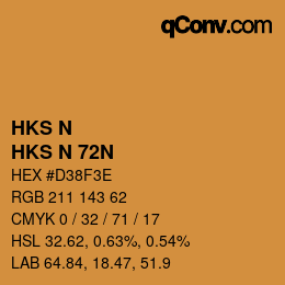 Code couleur: HKS N - HKS N 72N | qconv.com