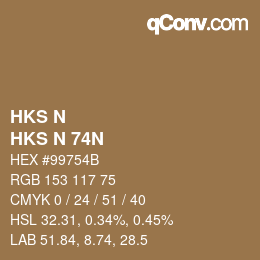 Código de color: HKS N - HKS N 74N | qconv.com