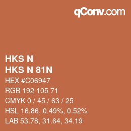 Farbcode: HKS N - HKS N 81N | qconv.com