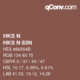 Code couleur: HKS N - HKS N 83N | qconv.com