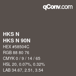 Farbcode: HKS N - HKS N 90N | qconv.com