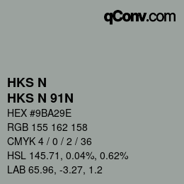 Código de color: HKS N - HKS N 91N | qconv.com