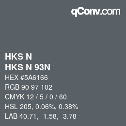 Farbcode: HKS N - HKS N 93N | qconv.com