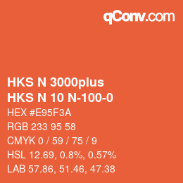 Farbcode: HKS N 3000plus - HKS N 10 N-100-0 | qconv.com