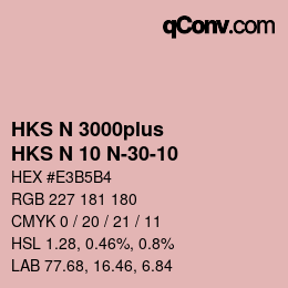 Código de color: HKS N 3000plus - HKS N 10 N-30-10 | qconv.com