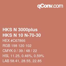 カラーコード: HKS N 3000plus - HKS N 10 N-70-30 | qconv.com