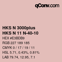 カラーコード: HKS N 3000plus - HKS N 11 N-40-10 | qconv.com