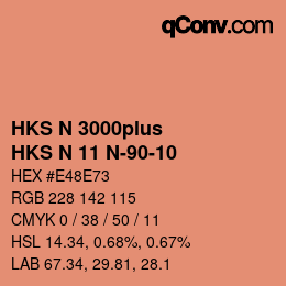 Farbcode: HKS N 3000plus - HKS N 11 N-90-10 | qconv.com