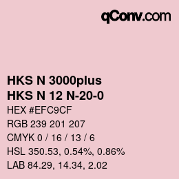 Código de color: HKS N 3000plus - HKS N 12 N-20-0 | qconv.com