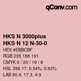 Code couleur: HKS N 3000plus - HKS N 12 N-30-0 | qconv.com