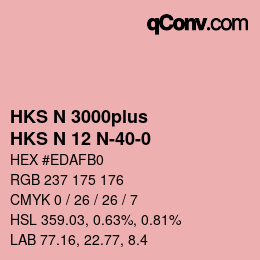 Farbcode: HKS N 3000plus - HKS N 12 N-40-0 | qconv.com