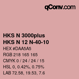 Farbcode: HKS N 3000plus - HKS N 12 N-40-10 | qconv.com