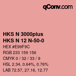 Color code: HKS N 3000plus - HKS N 12 N-50-0 | qconv.com