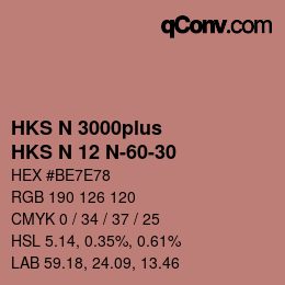 Color code: HKS N 3000plus - HKS N 12 N-60-30 | qconv.com