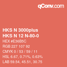 Farbcode: HKS N 3000plus - HKS N 12 N-80-0 | qconv.com