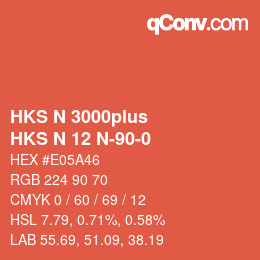 Farbcode: HKS N 3000plus - HKS N 12 N-90-0 | qconv.com