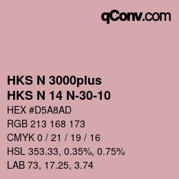 Farbcode: HKS N 3000plus - HKS N 14 N-30-10 | qconv.com