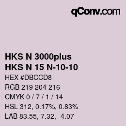 カラーコード: HKS N 3000plus - HKS N 15 N-10-10 | qconv.com
