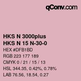 カラーコード: HKS N 3000plus - HKS N 15 N-30-0 | qconv.com
