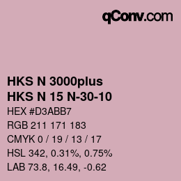 Farbcode: HKS N 3000plus - HKS N 15 N-30-10 | qconv.com