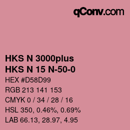 カラーコード: HKS N 3000plus - HKS N 15 N-50-0 | qconv.com